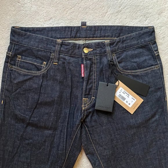 NWT Made in Italy DSQUARED2 Dark Rinse Wash SLIM JEANS Size 46 EUR | 30 US - Picture 6 of 10